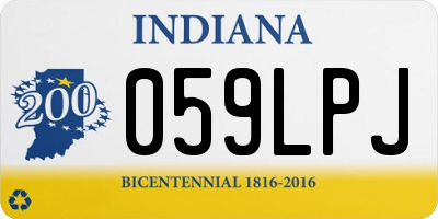 IN license plate 059LPJ