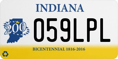 IN license plate 059LPL