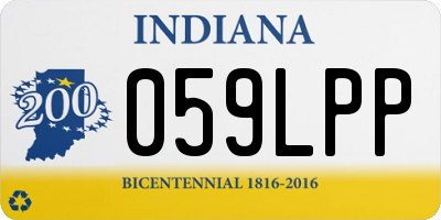 IN license plate 059LPP