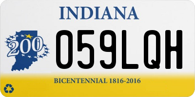 IN license plate 059LQH