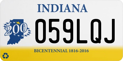 IN license plate 059LQJ