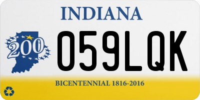 IN license plate 059LQK