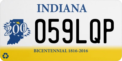 IN license plate 059LQP
