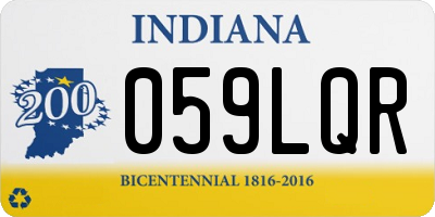 IN license plate 059LQR