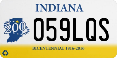 IN license plate 059LQS