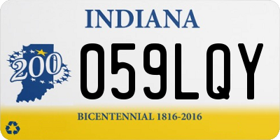 IN license plate 059LQY