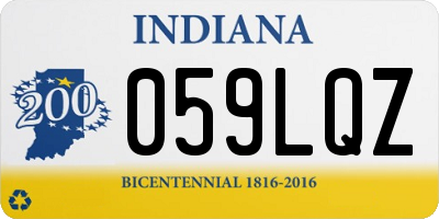 IN license plate 059LQZ