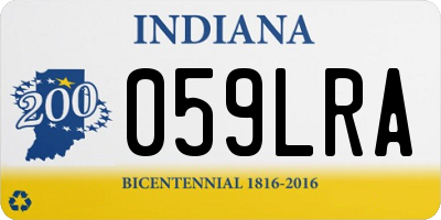 IN license plate 059LRA