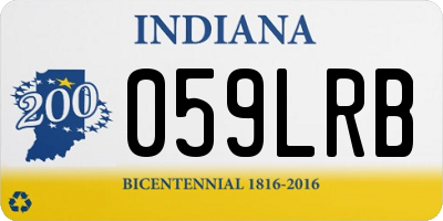 IN license plate 059LRB