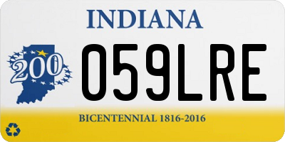 IN license plate 059LRE