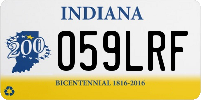 IN license plate 059LRF
