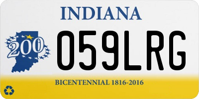 IN license plate 059LRG