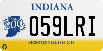 IN license plate 059LRI