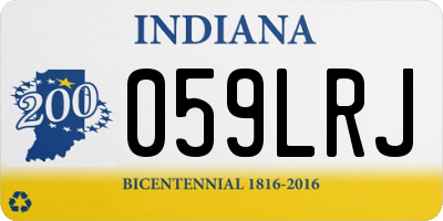 IN license plate 059LRJ