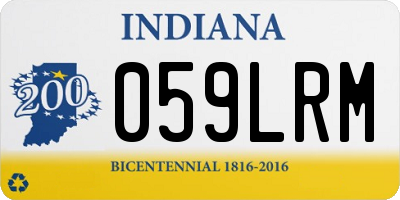 IN license plate 059LRM