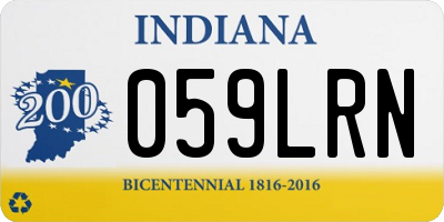 IN license plate 059LRN