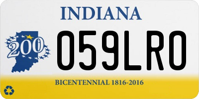 IN license plate 059LRO
