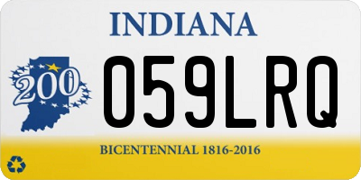 IN license plate 059LRQ