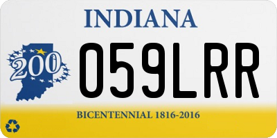IN license plate 059LRR
