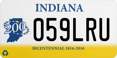 IN license plate 059LRU