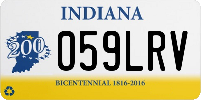 IN license plate 059LRV