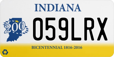 IN license plate 059LRX