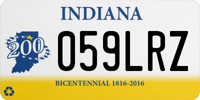 IN license plate 059LRZ
