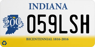 IN license plate 059LSH