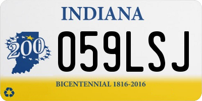 IN license plate 059LSJ