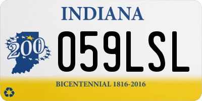 IN license plate 059LSL