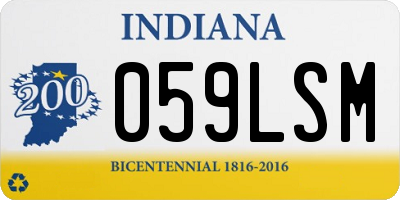 IN license plate 059LSM