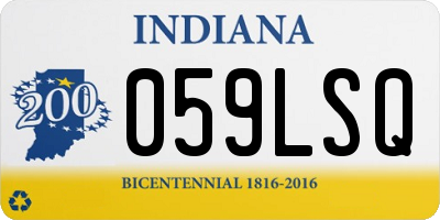 IN license plate 059LSQ