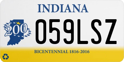 IN license plate 059LSZ