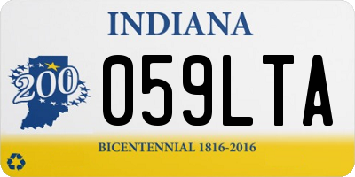 IN license plate 059LTA
