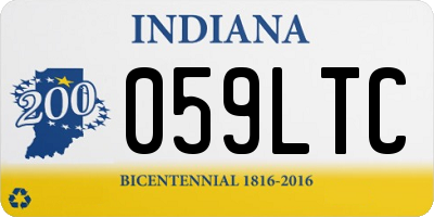 IN license plate 059LTC