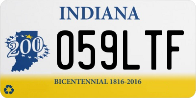 IN license plate 059LTF