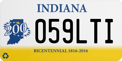 IN license plate 059LTI