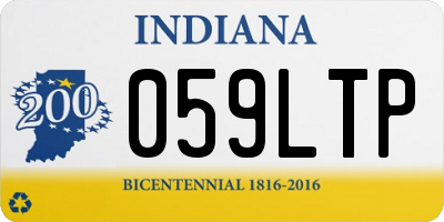 IN license plate 059LTP