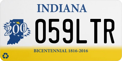 IN license plate 059LTR