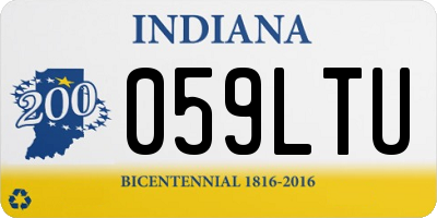 IN license plate 059LTU