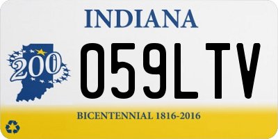 IN license plate 059LTV