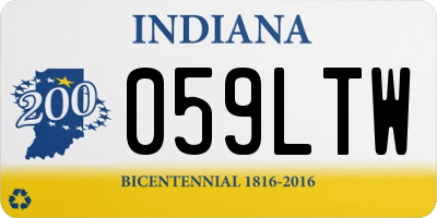 IN license plate 059LTW