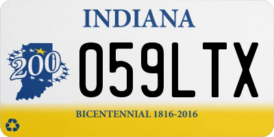 IN license plate 059LTX
