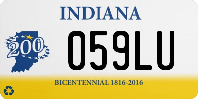 IN license plate 059LU