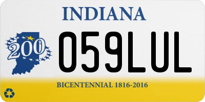 IN license plate 059LUL