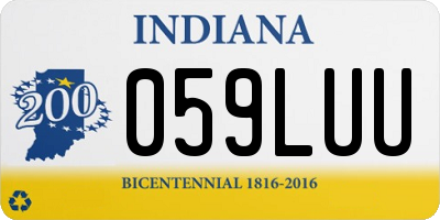 IN license plate 059LUU