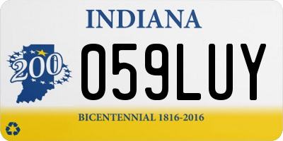 IN license plate 059LUY