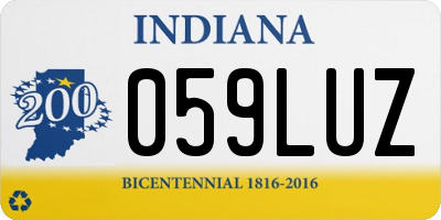 IN license plate 059LUZ