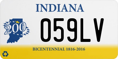 IN license plate 059LV