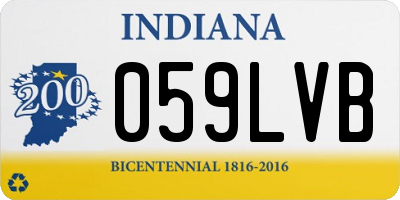 IN license plate 059LVB
